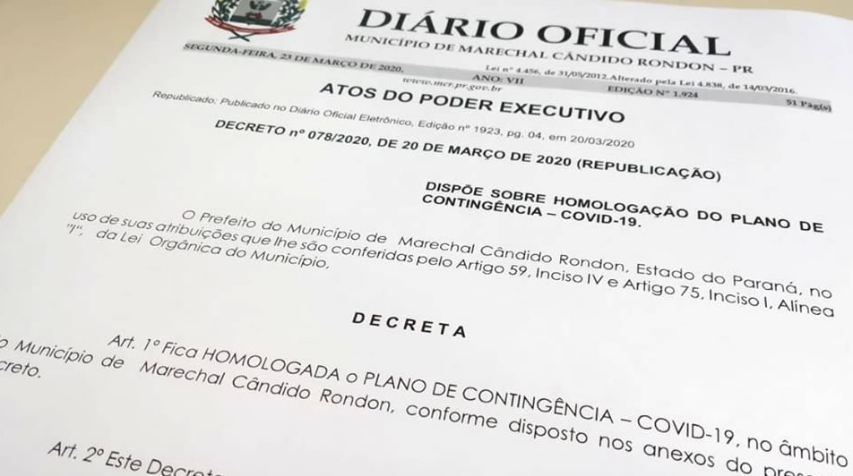 Marechal Rondon elabora Plano de Contingência para enfrentamento ao coronavírus